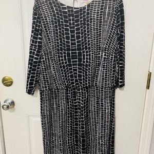 Chic Black and White Dress Allison Dailey Women